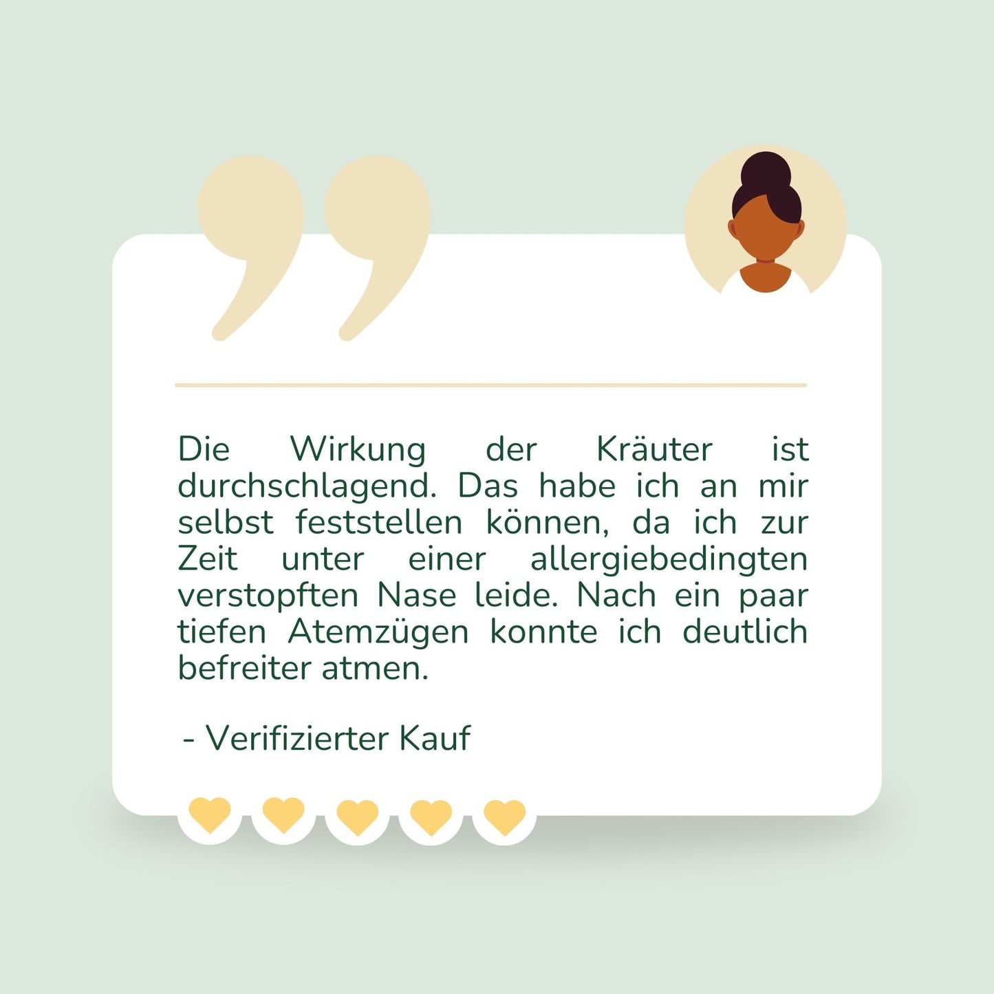 Kräuterpads, Atemfrei