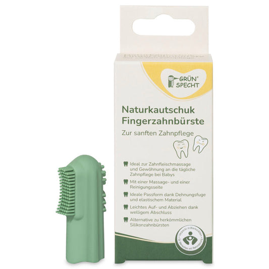 Natürliche Fingerzahnbürste