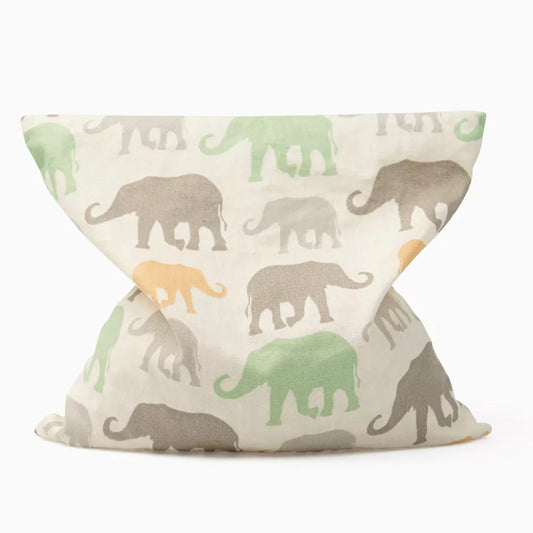 Cherry stone pillow 19 x 19 cm, elephants