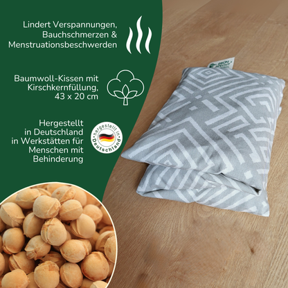 Kirschkern-Wärme-Auflage, 43 x 20 cm, in Geschenkbox