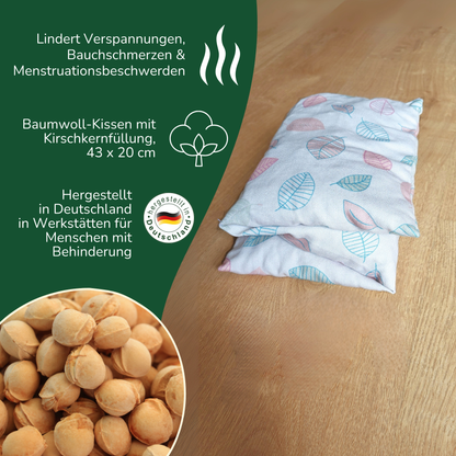 Kirschkern-Wärme-Auflage, 43 x 20 cm, in Geschenkbox