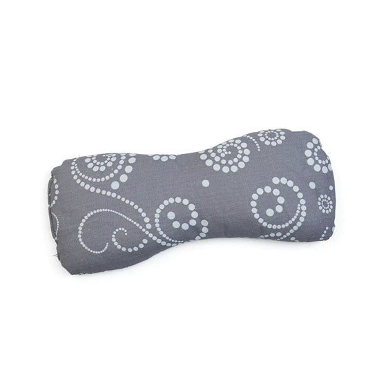 Organic eye pillow, grey-mint, kbA