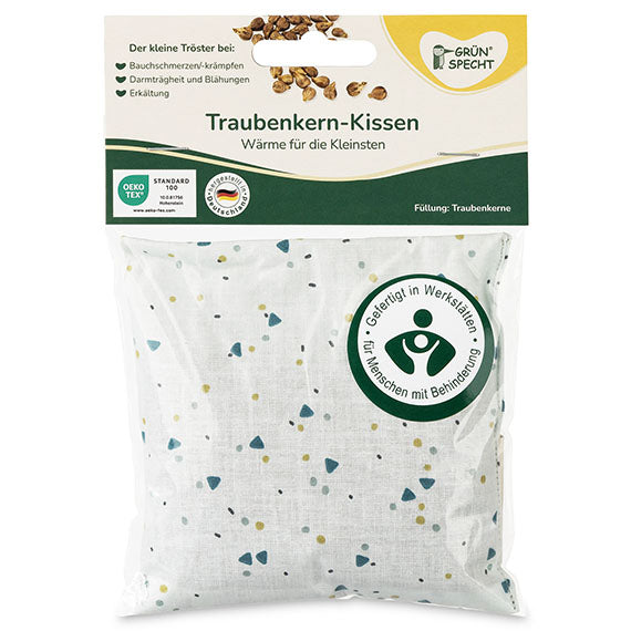 Traubenkern-Kissen, 12 x 12 cm
