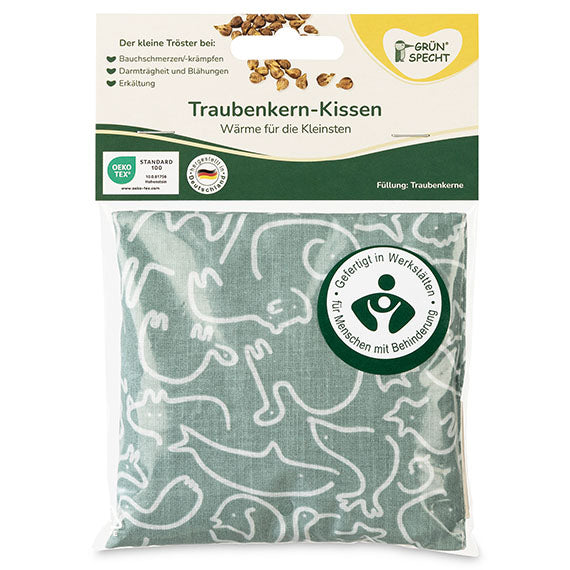 Traubenkern-Kissen, 12 x 12 cm