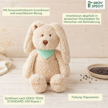 Heatable cuddly toy, rabbit
