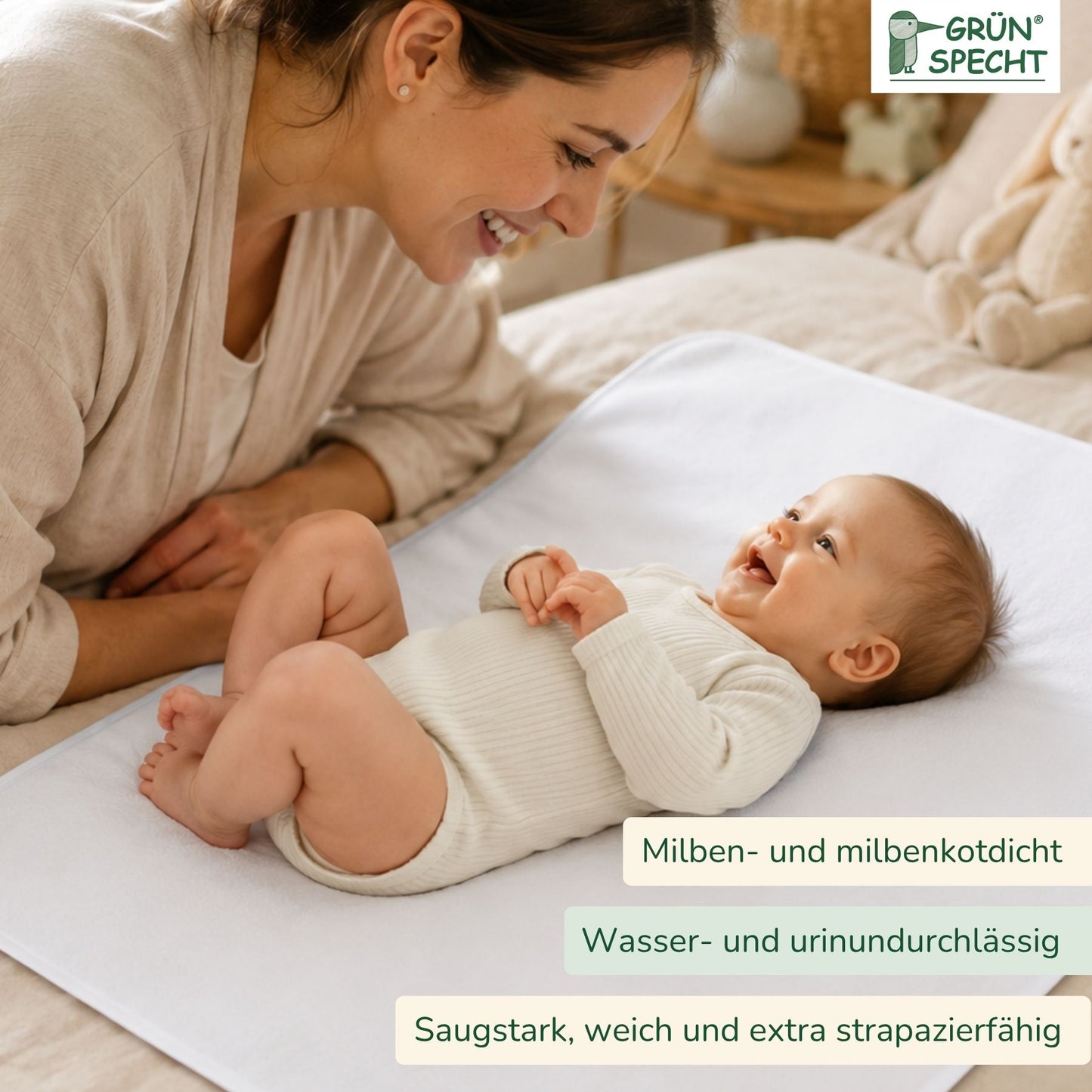 Wasserdichte Betteinlage