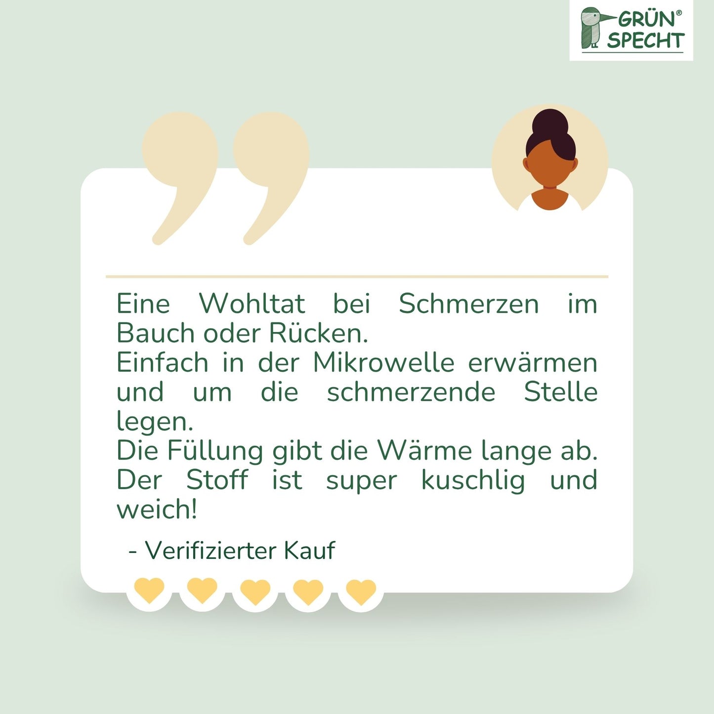 Traubenkern-Bauch- und Rückenkissen