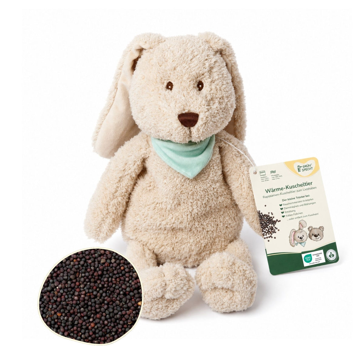 Heatable cuddly toy, rabbit