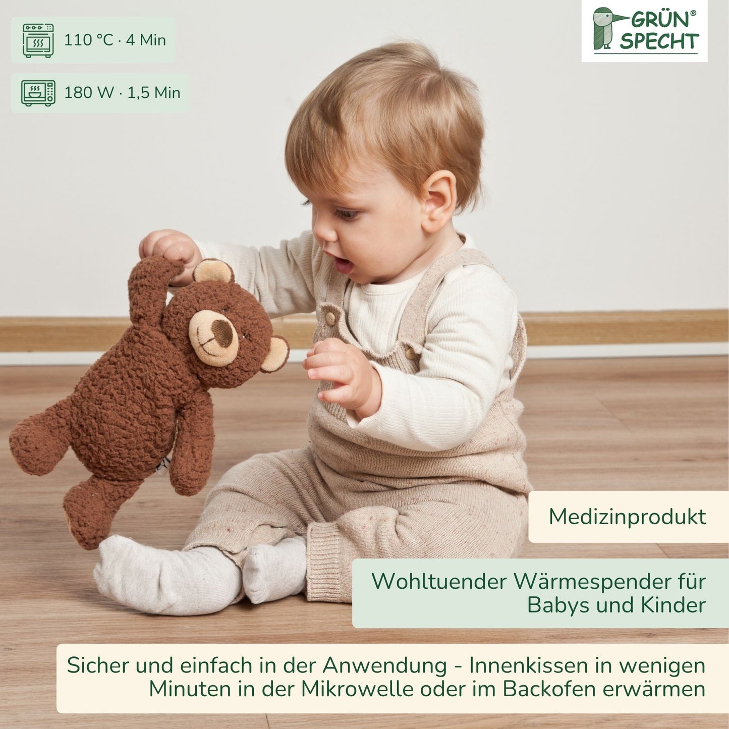 Heatable cuddly toy, bear
