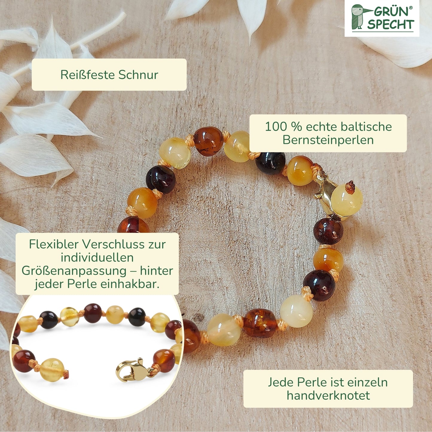 Baby Amber Arm/Anklet, multi