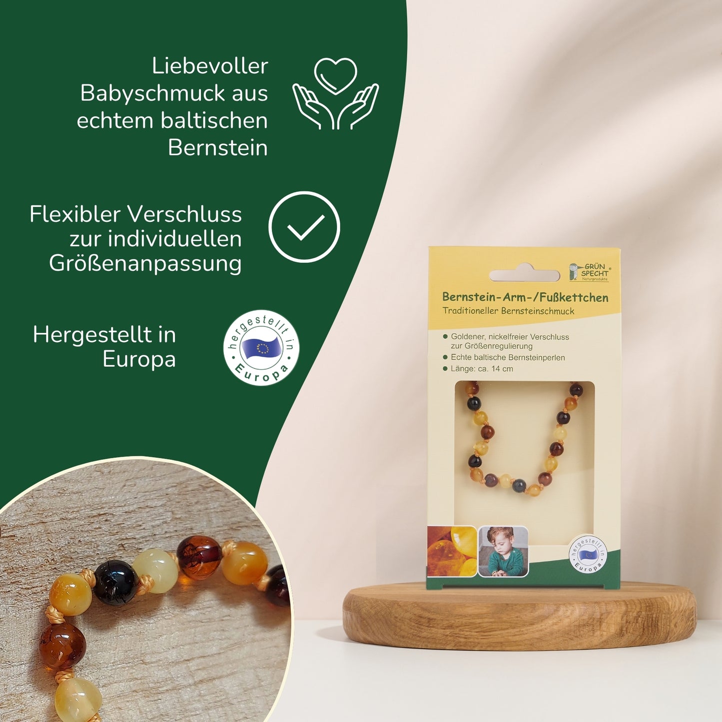 Baby Amber Arm/Anklet, multi