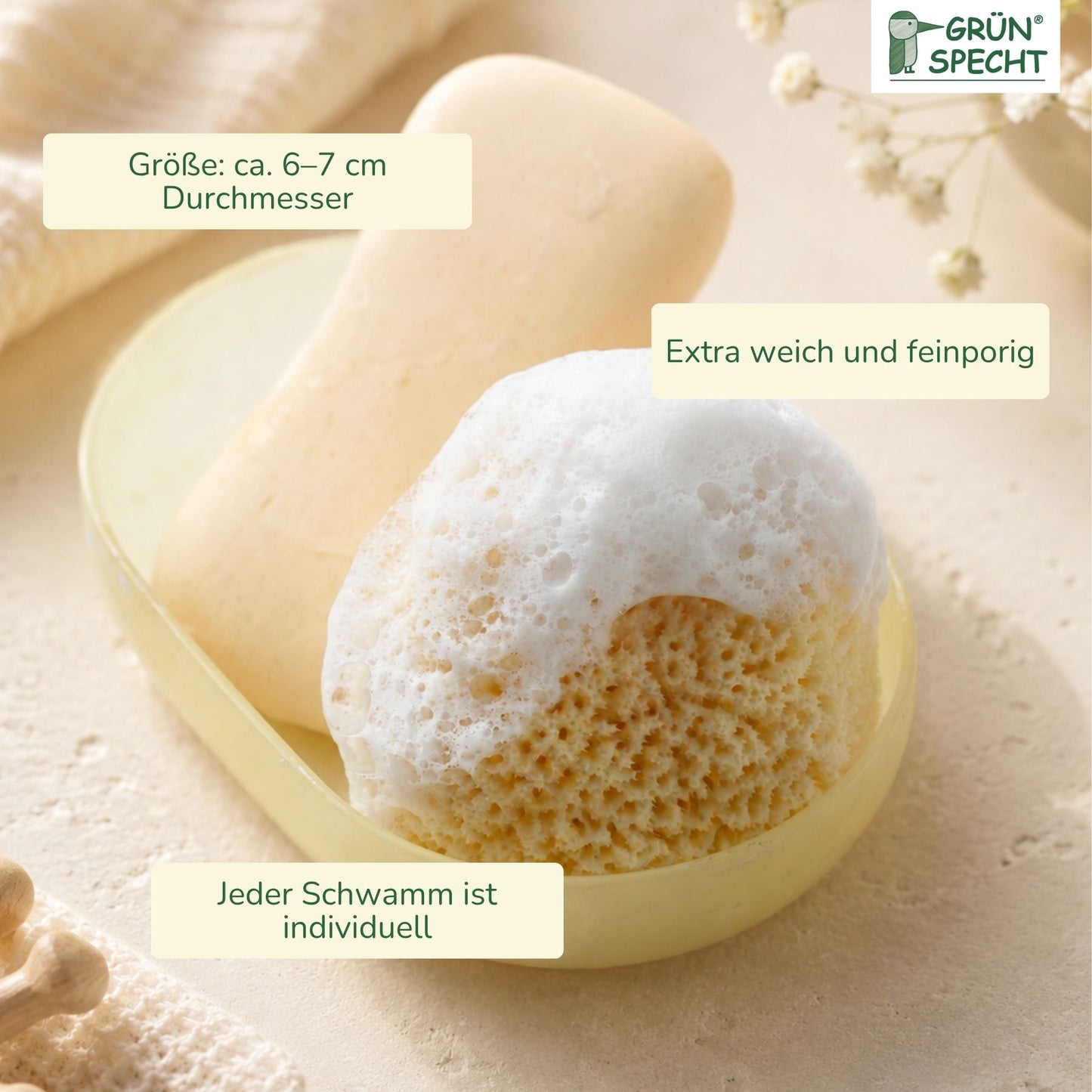 Baby-Naturschwamm, Zimocca-Schwamm