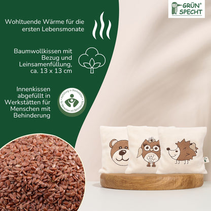 Leinsamen-Kissen für Babys
