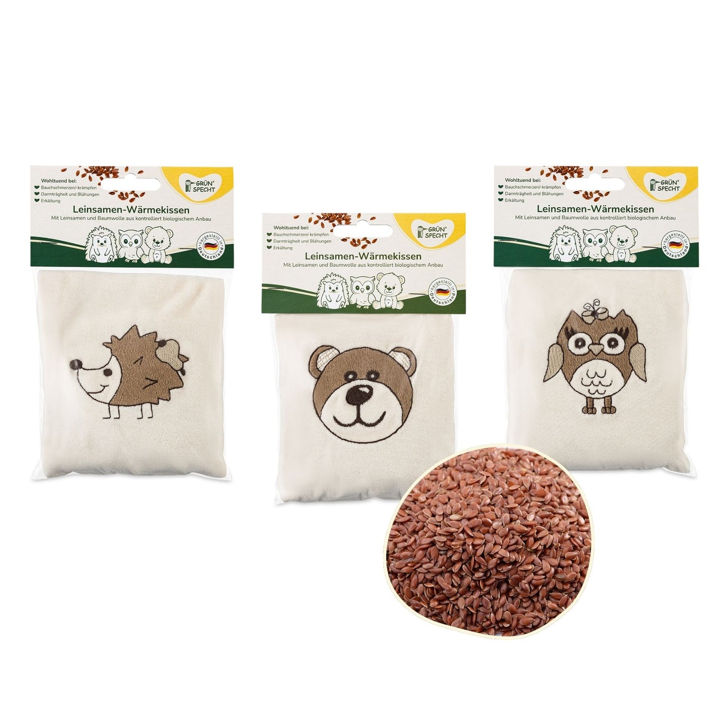 Leinsamen-Kissen für Babys