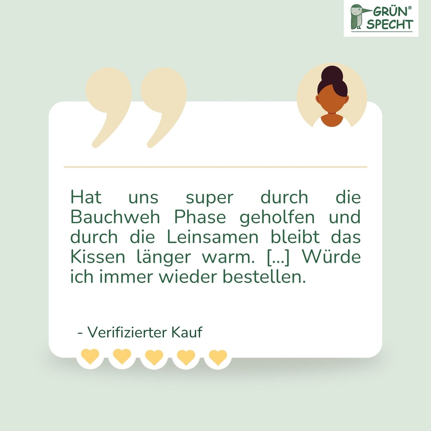 Leinsamen-Kissen für Babys