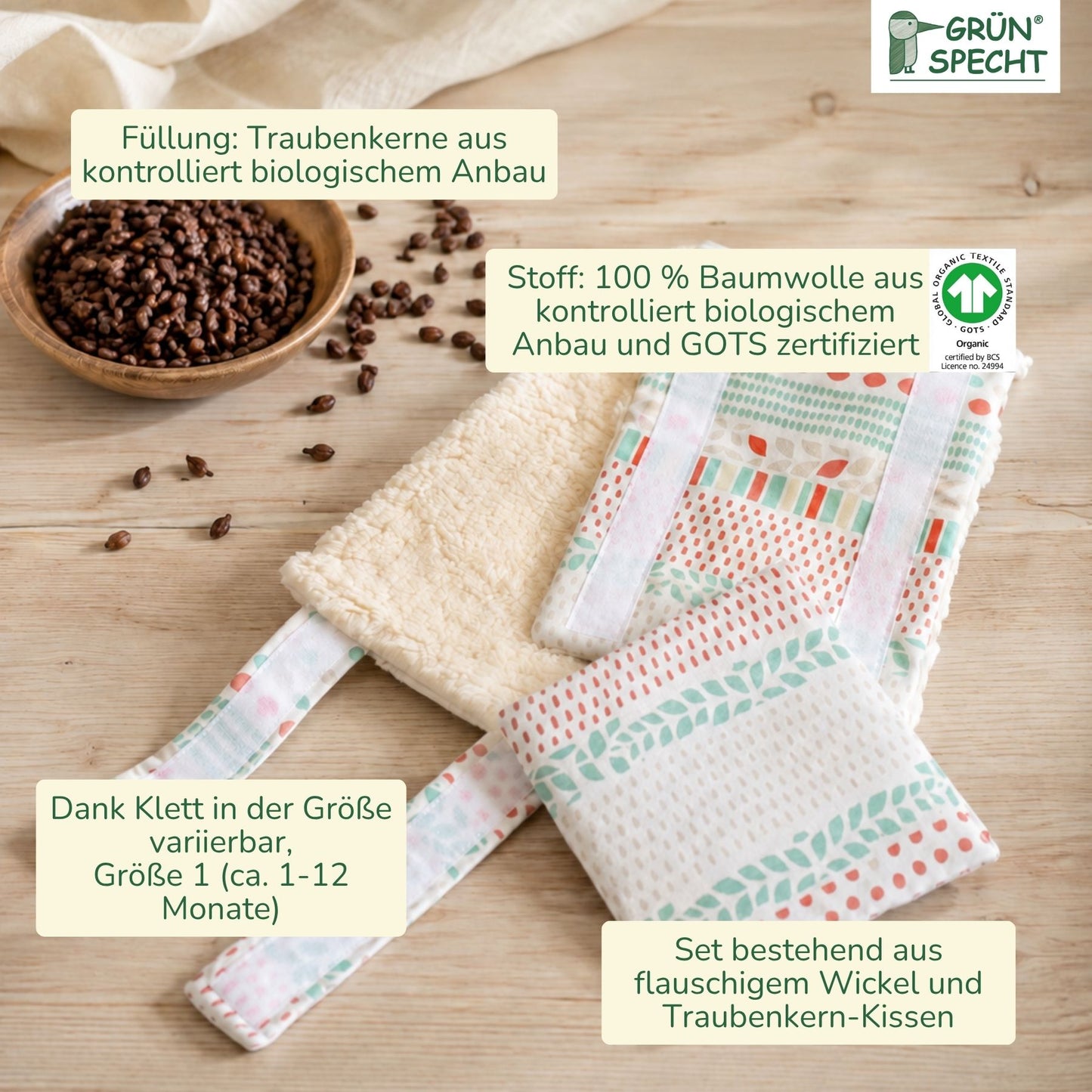Organic chest and belly wraps