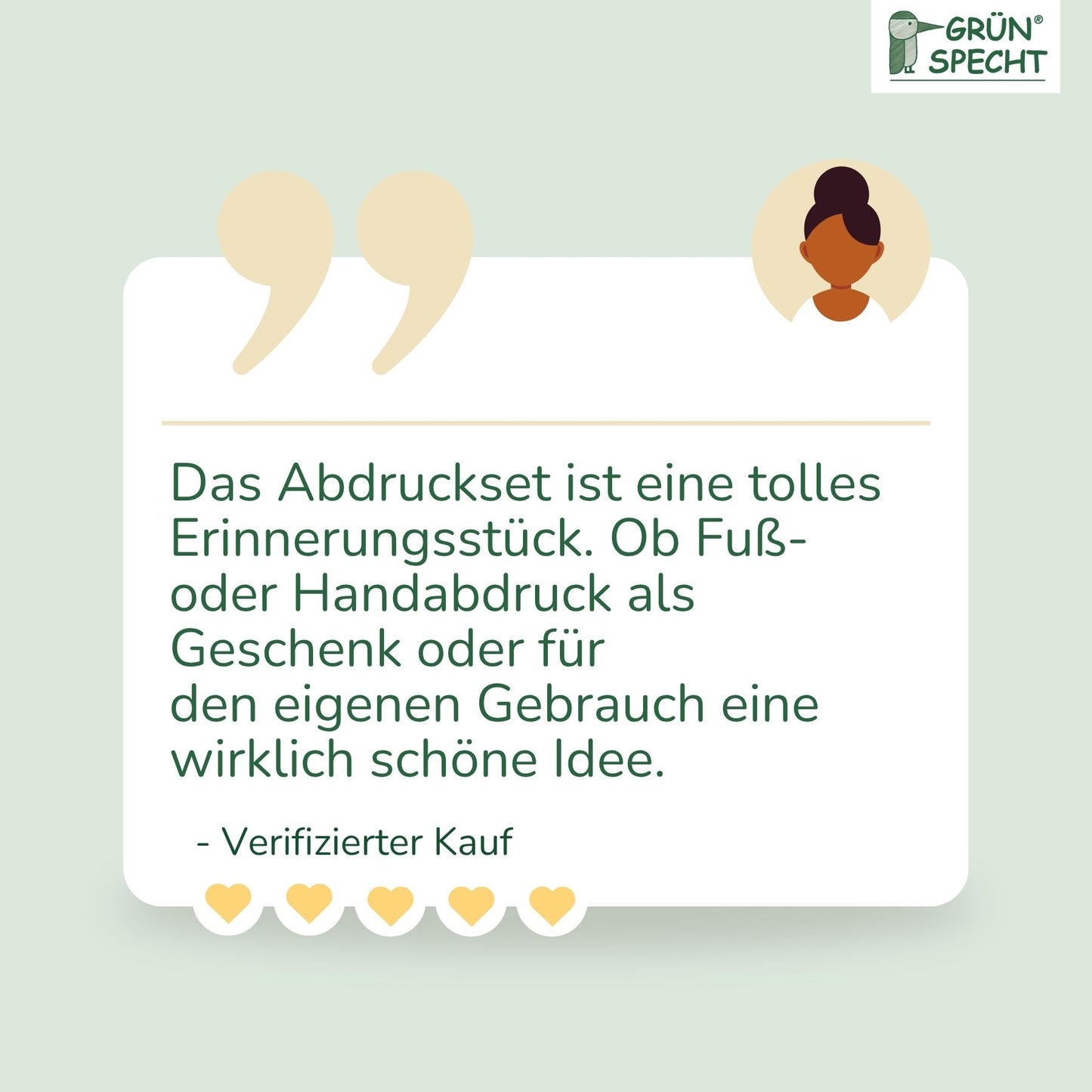 Baby-Abdruckset, 2 Dosen