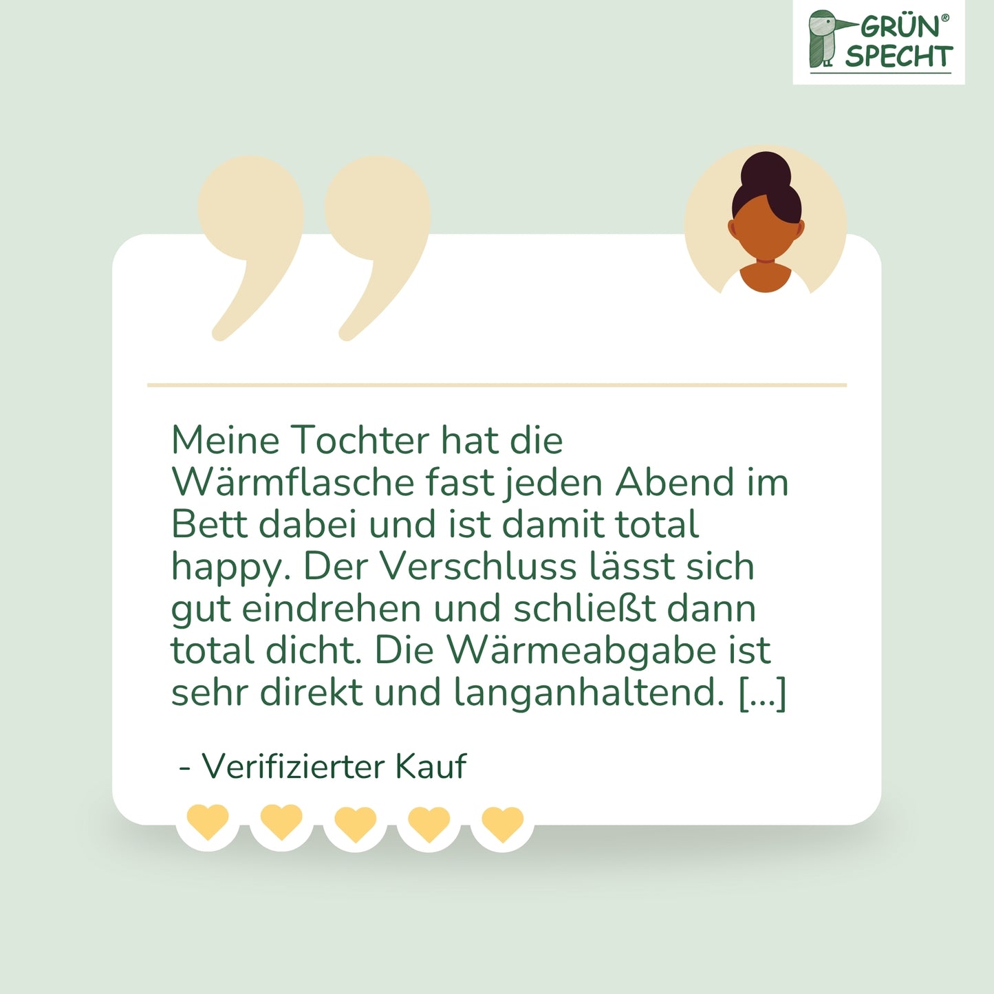 Naturkautschuk-Wärmflasche, ohne Bezug