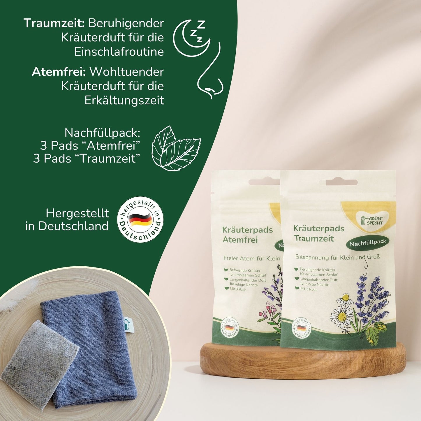 Kräuterpads, gemischter Nachfüllpack