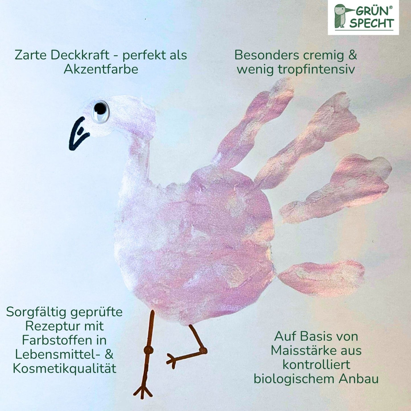 Fingermalfarbe Glitzer