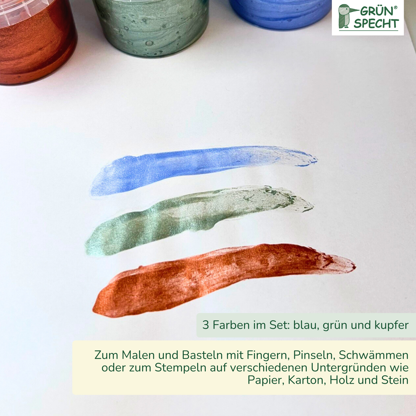 Fingermalfarbe Glitzer