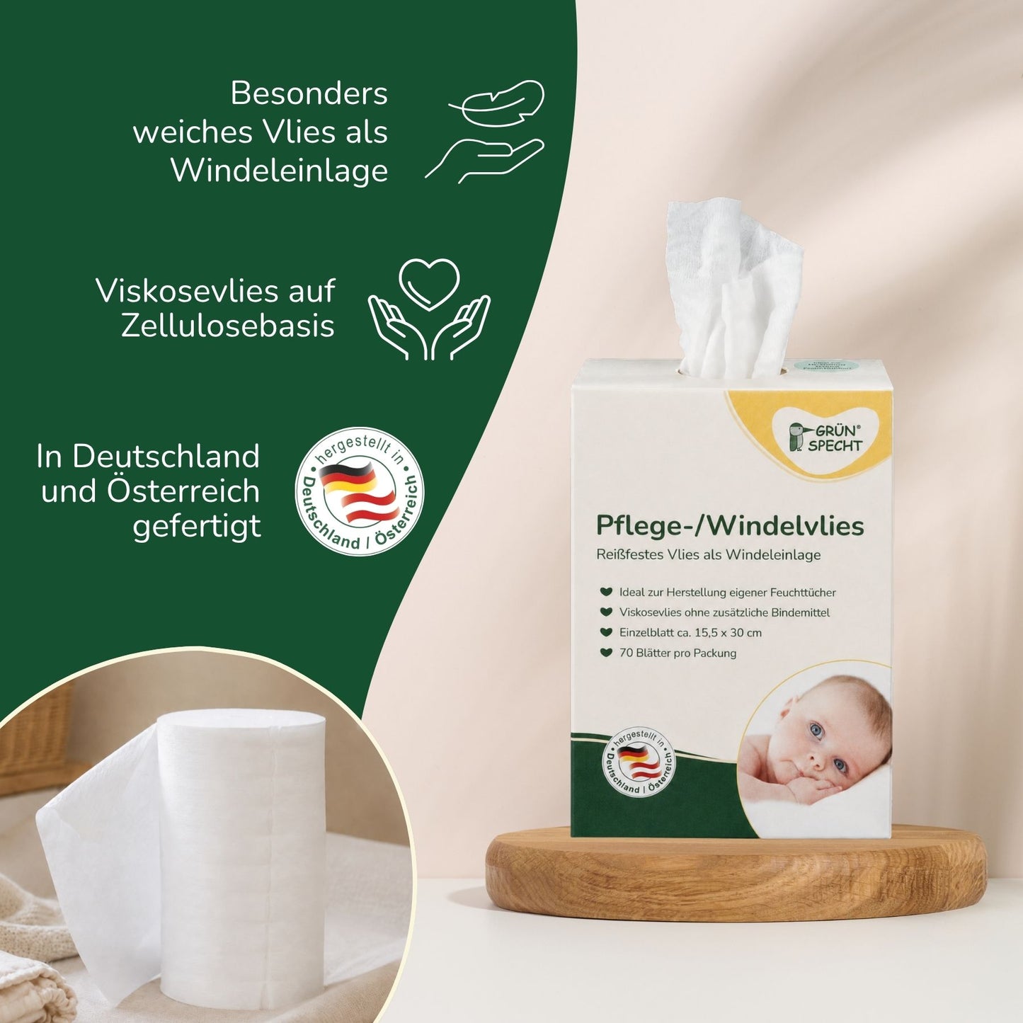 Pflege-/Windelvlies