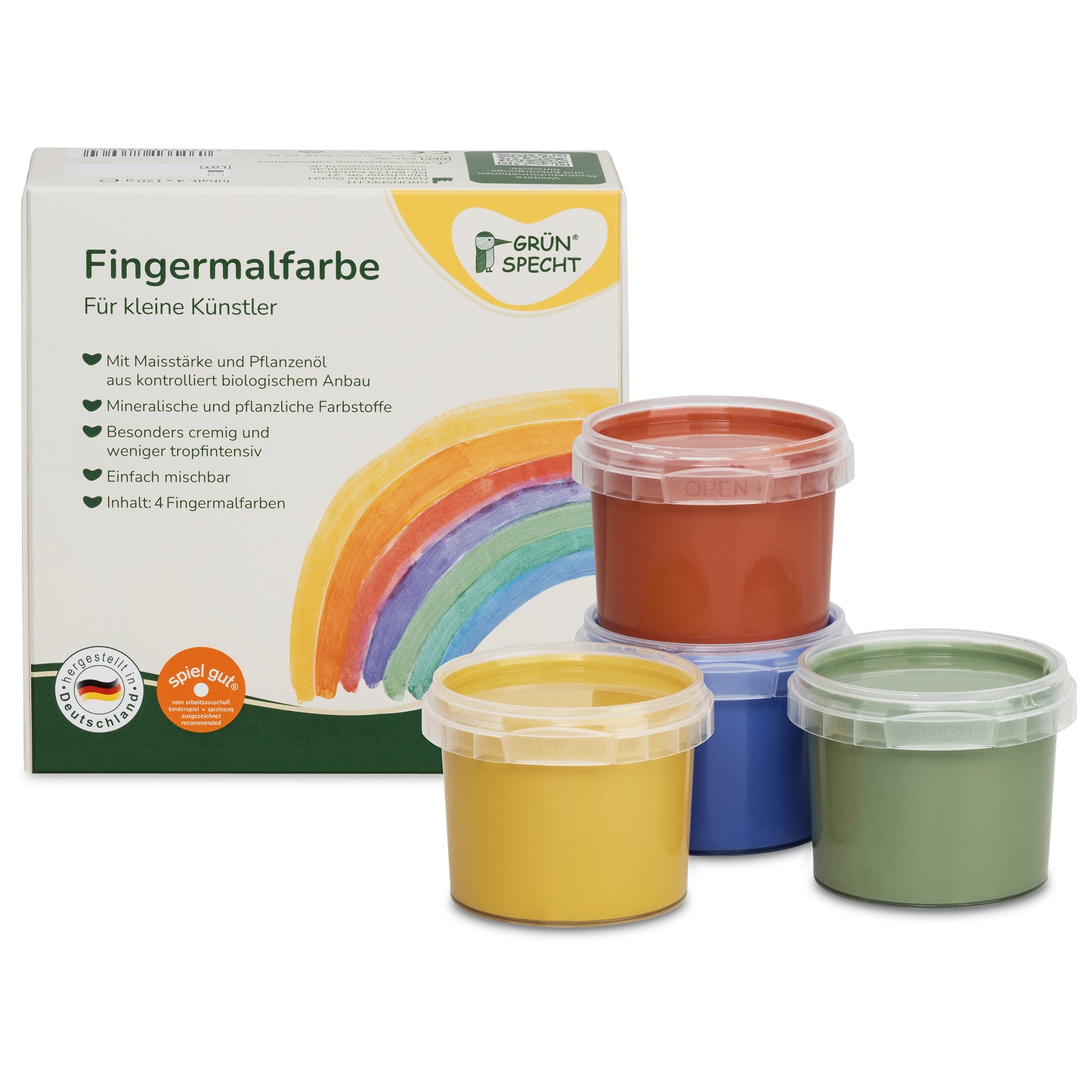 Fingermalfarbe, 4er Set