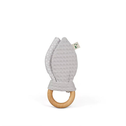 Grip ring with fabric ears, grey