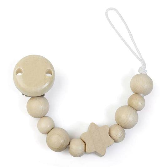 Wooden pacifier chain, with loop