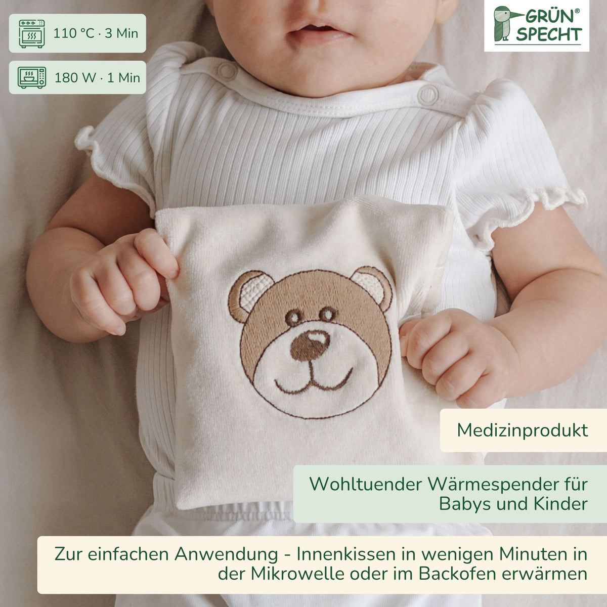 Leinsamen-Kissen für Babys