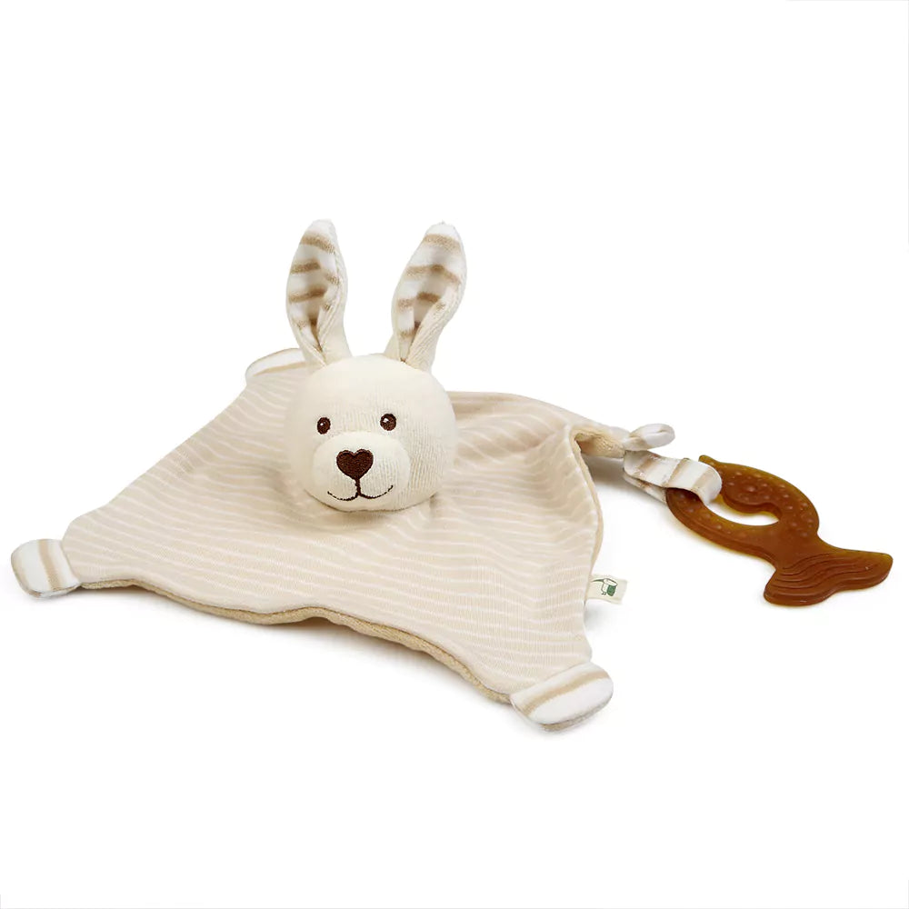 Organic comfort blanket rabbit, GOTS