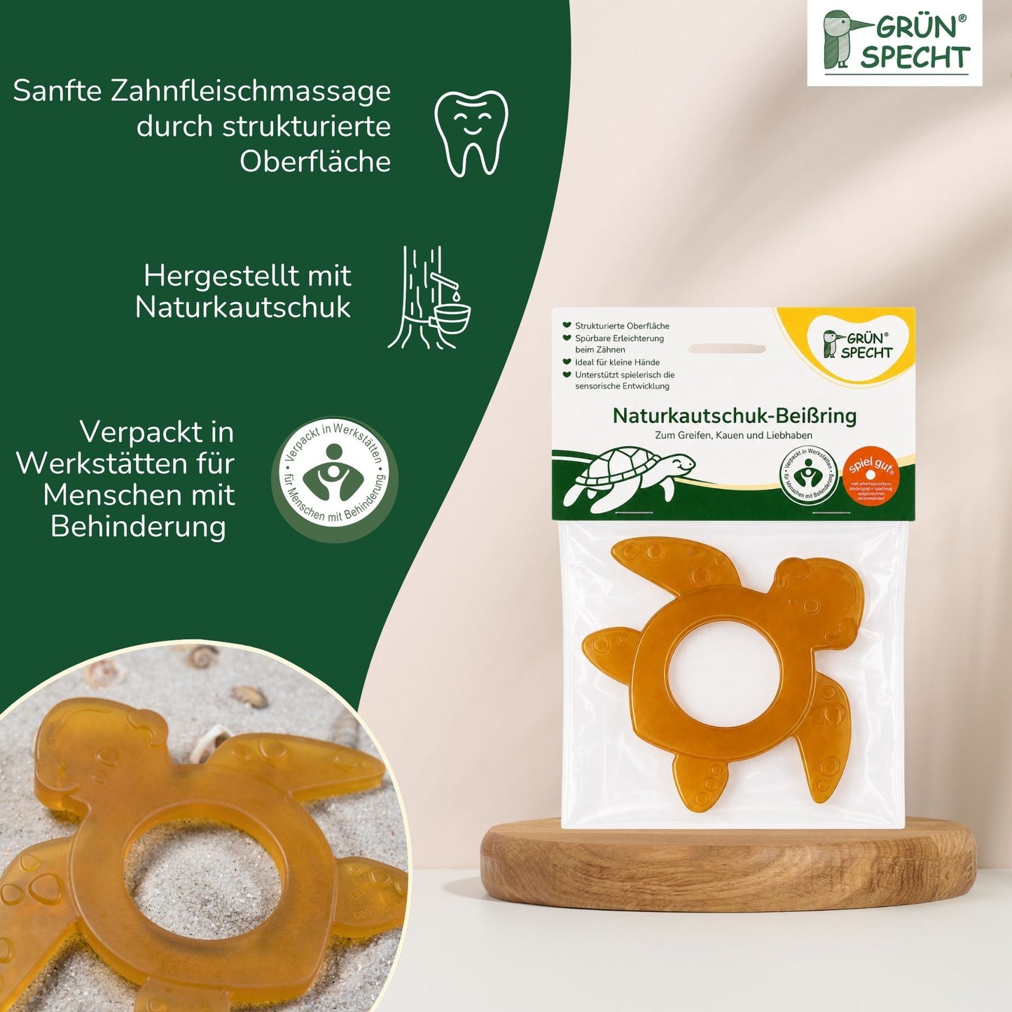 Naturkautschuk-Beißring