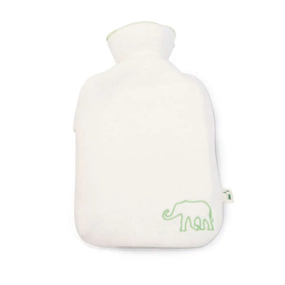 Natural rubber hot water bottle with organic cover 0.8 l natural rubber