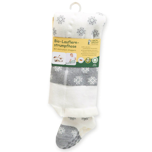 Organic baby tights white size 3 (86/92), GOTS