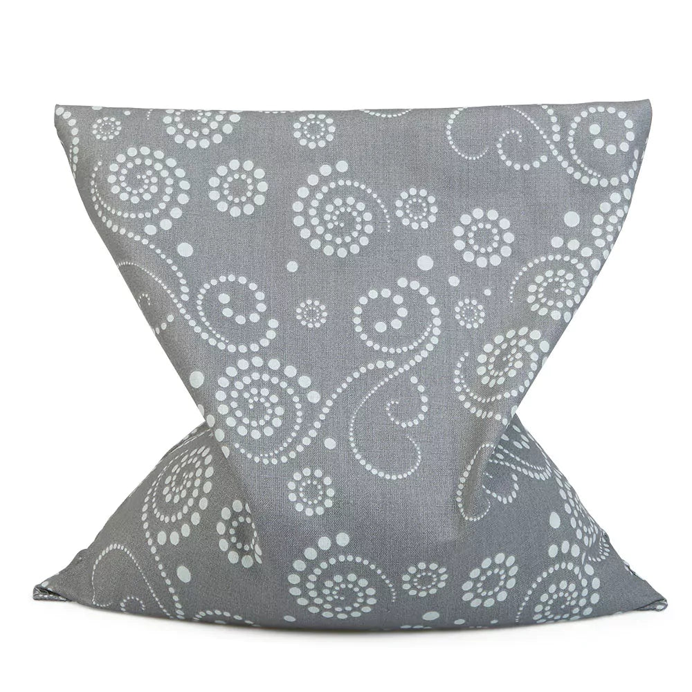 Organic rapeseed pillow 22 x 24 cm, grey-mint, kbA