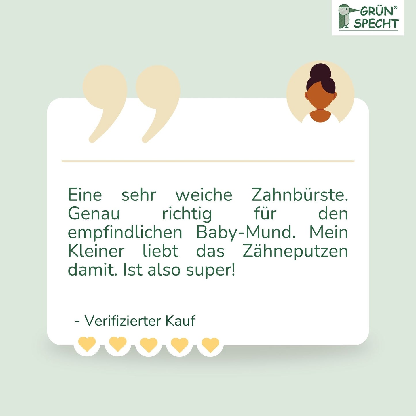Fingerzahnbürste aus Naturkautschuk