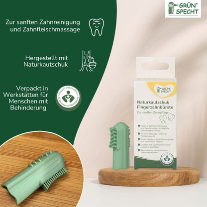 Fingerzahnbürste aus Naturkautschuk
