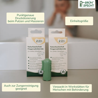 Fingerzahnbürste aus Naturkautschuk