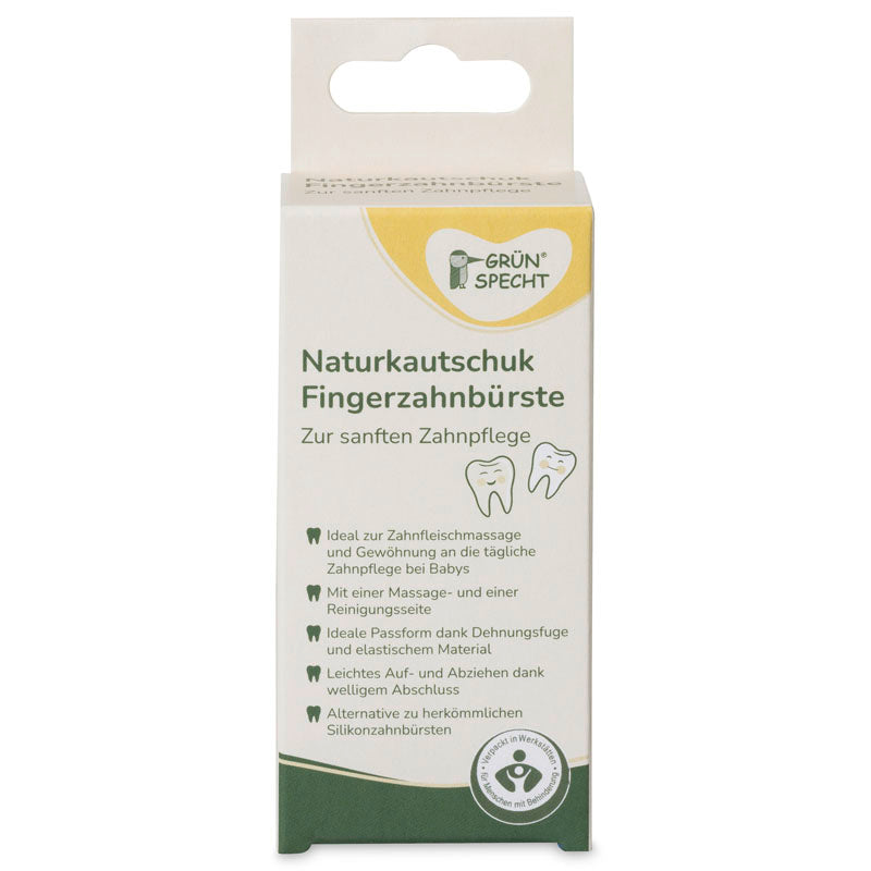 Natürliche Fingerzahnbürste