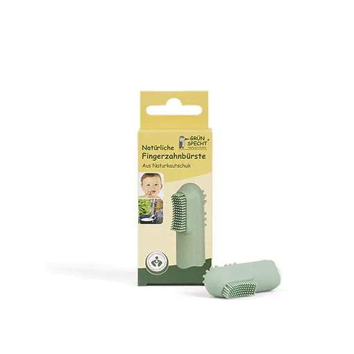 Natural finger toothbrush, natural rubber