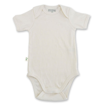 Bio-Babybody, kurzarm, natur