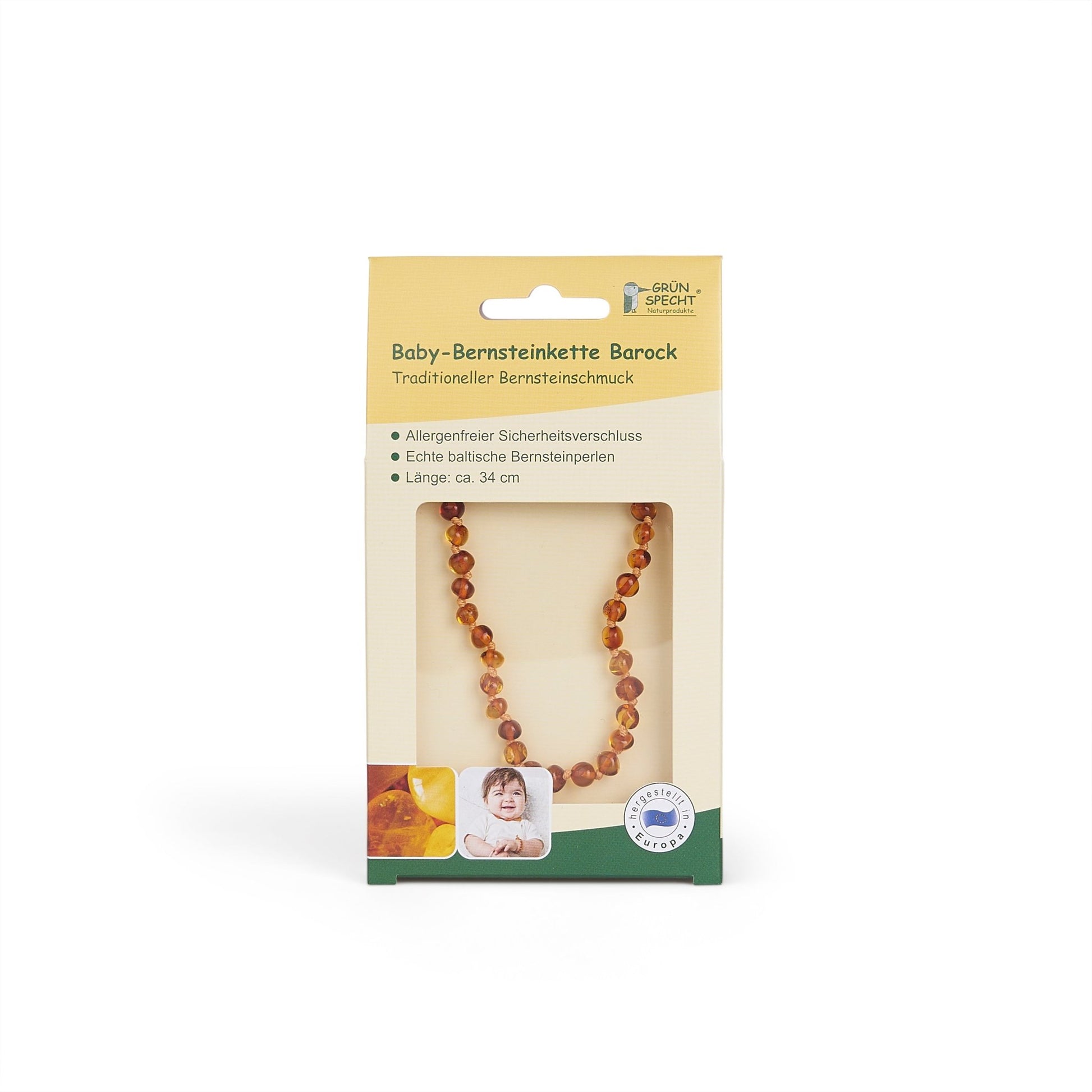 Baby - Bernsteinkette - 514-V4 - GRÜNSPECHT Naturprodukte
