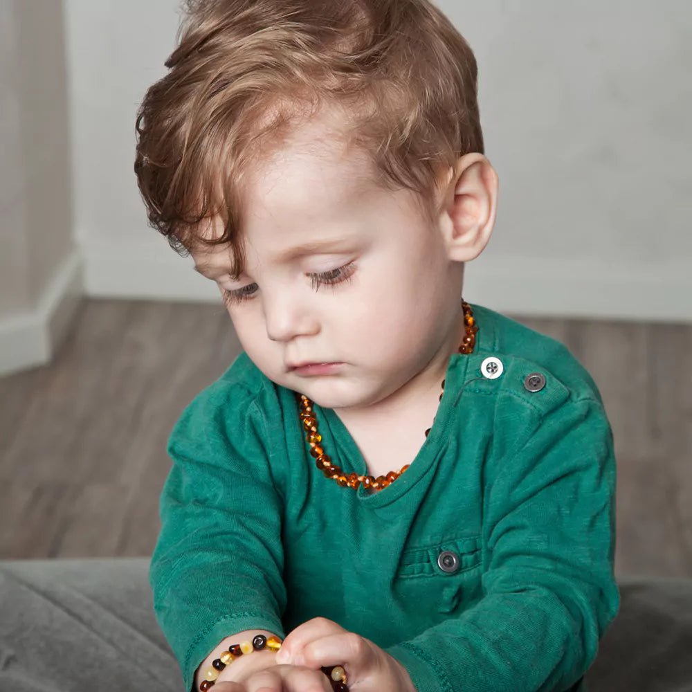 Baby - Bernsteinkette - 524-V3 - GRÜNSPECHT Naturprodukte