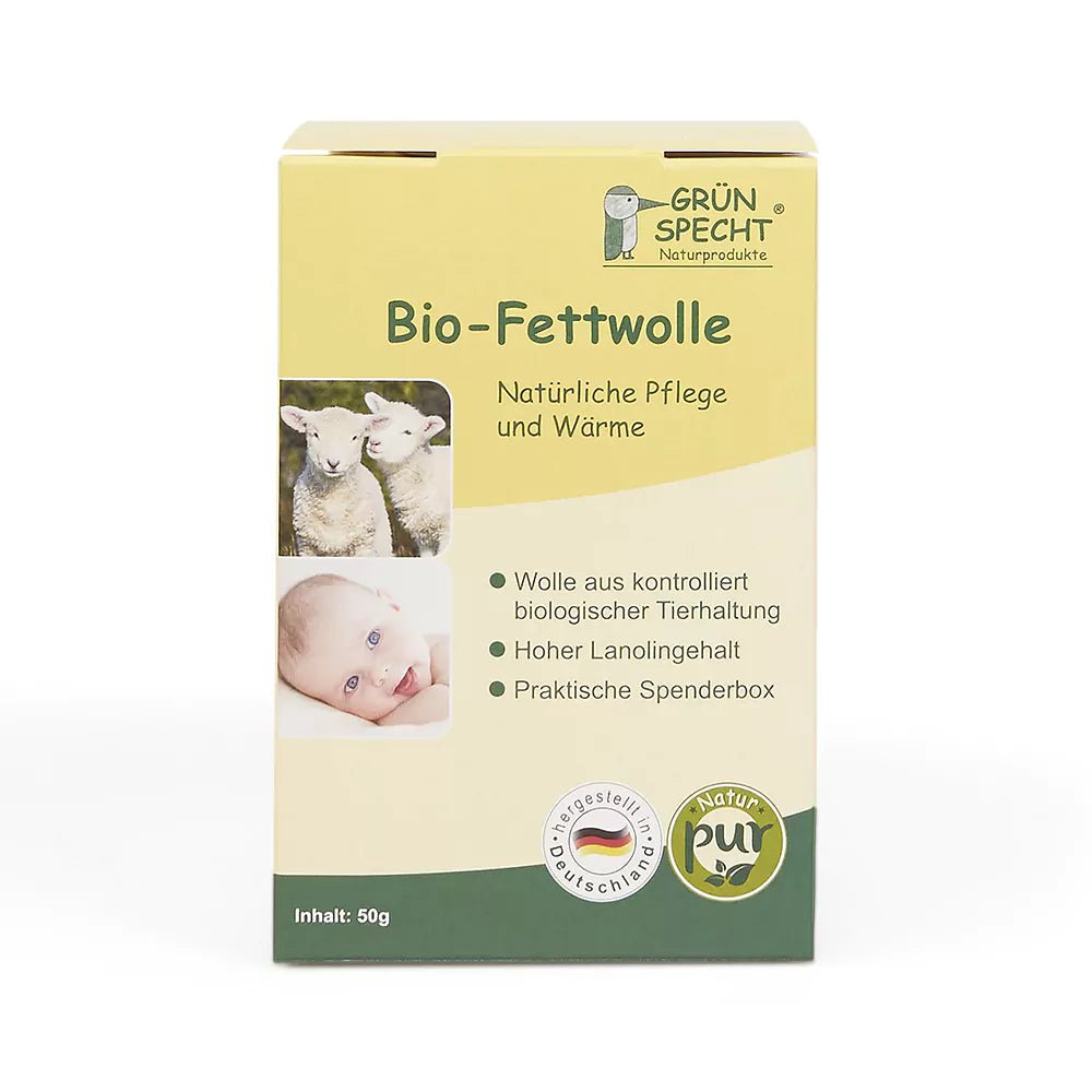 Bio - Fettwolle, 50 g - 638-00 - GRÜNSPECHT Naturprodukte