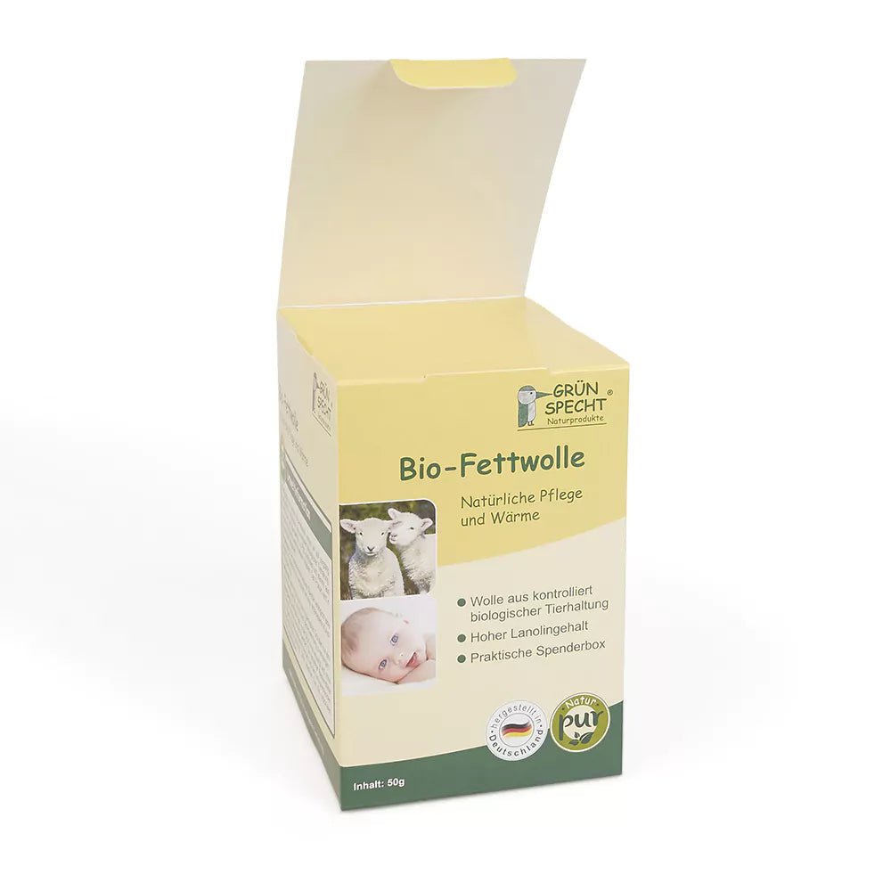 Bio - Fettwolle, 50 g - 638-00 - GRÜNSPECHT Naturprodukte