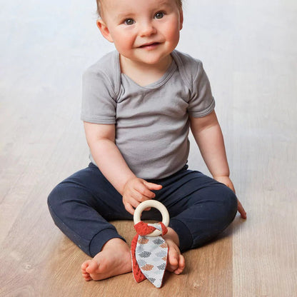 Bio - Greifring mit Hasenohren - 696-V2 - GRÜNSPECHT Naturprodukte