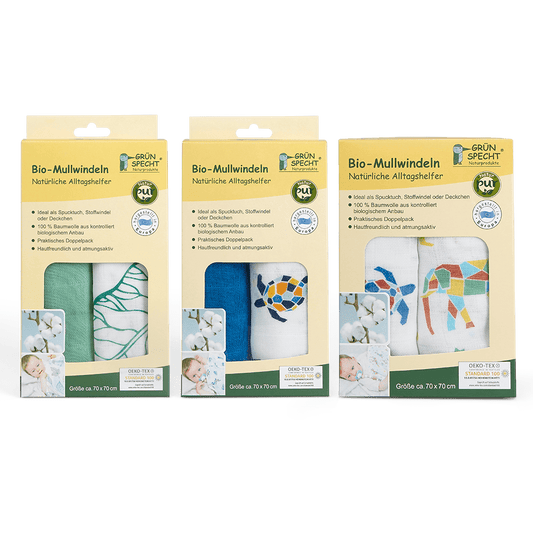 Bio - Mullwindeln - 690-V1 - GRÜNSPECHT Naturprodukte