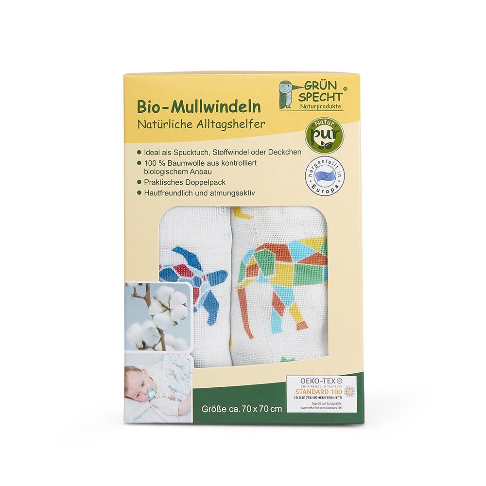 Bio - Mullwindeln - 690-V3 - GRÜNSPECHT Naturprodukte