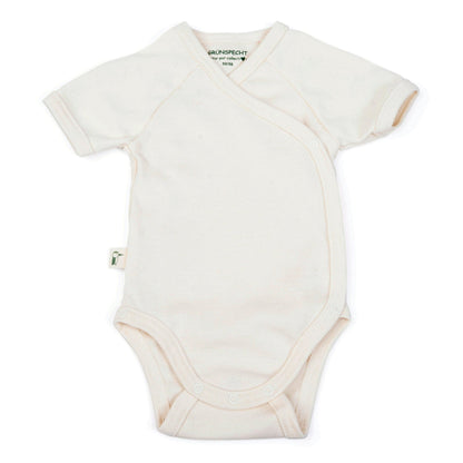 Bio - Wickelbody, kurzarm, natur, Gr. 50/56 - 625-V1 - GRÜNSPECHT Naturprodukte