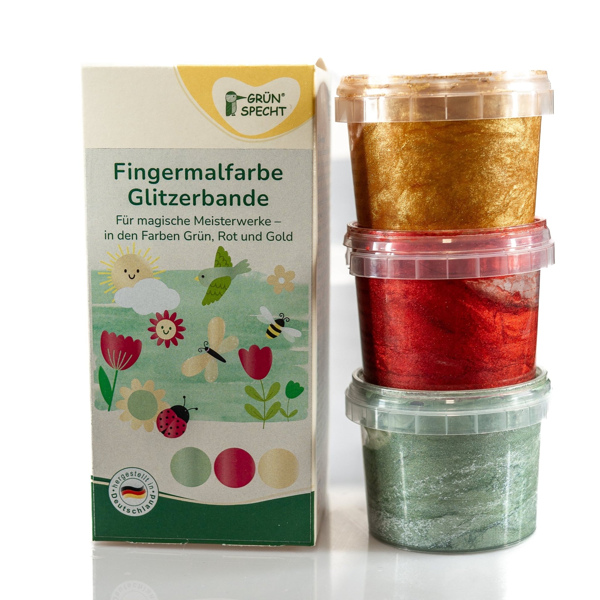 Fingermalfarbe Glitzer - 698-V1 - GRÜNSPECHT Naturprodukte